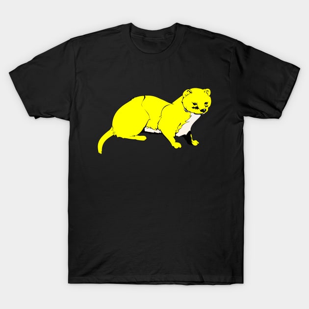 Yellow Weasel T-Shirt by S-Log